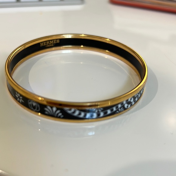 Authentic Hermes enamel bangle bracelet